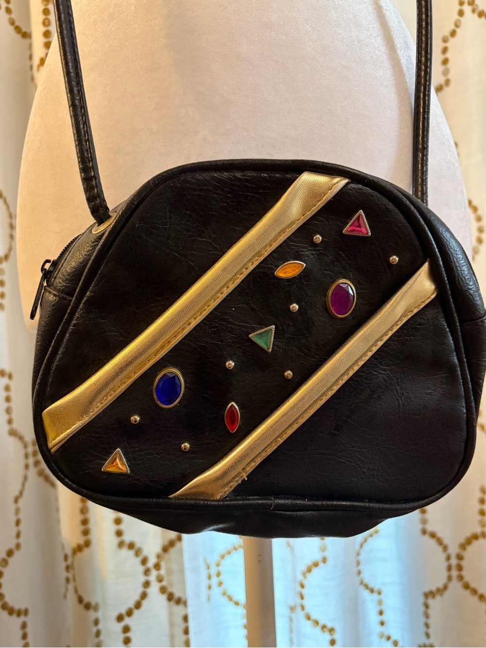 Vintage 90s Crossbody Gem Purse - Picture 4 of 8